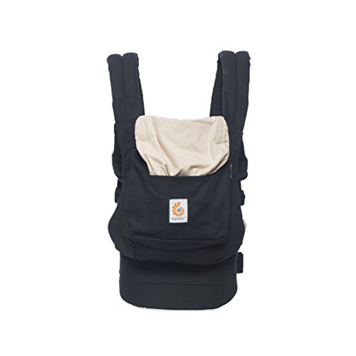 Ergobaby Mochila Portabebé Ergonomica Algodón, Portabebes en Mochilas Original Black/Camel