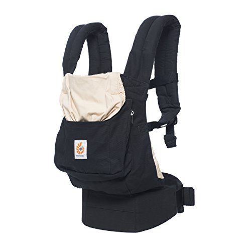 Ergobaby Mochila Portabebé Ergonomica Algodón, Portabebes en Mochilas Original Black/Camel