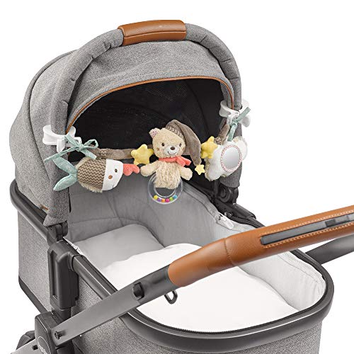 Fehn 060492 Bruno - Cadena para cochecito de bebé con adorables figuritas colgantes, multicolor