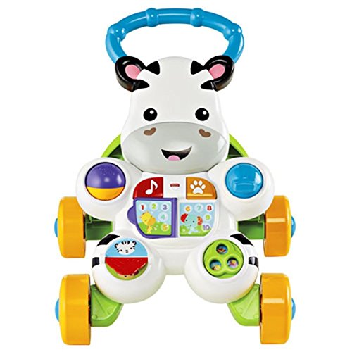 Fisher Price Cebra Parlanchina Primeros pasos, correpasillos bebés 6 meses (Mattel DLD80)