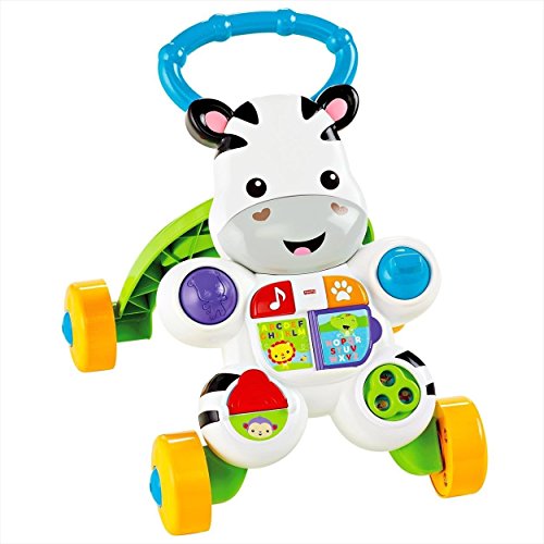 Fisher Price Cebra Parlanchina Primeros pasos, correpasillos bebés 6 meses (Mattel DLD80)