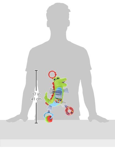 Fisher-Price Cocodrilo activity, juguete colgante para bebé recién nacido (Mattel FDC57)