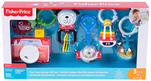 Fisher-Price Conjunto de Sonajeros y Mordedores, Juguetes Regalo para Bebés +3 Meses (Mattel FBH63)