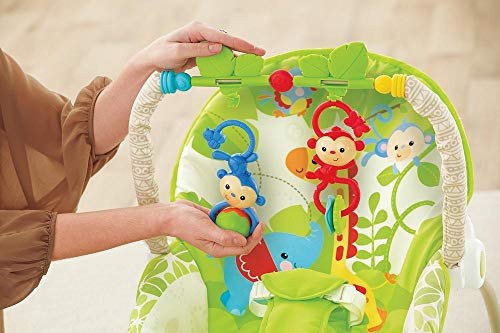 Fisher-Price Hamaca crece conmigo monitos divertidos, silla para bebé (Mattel CBF52)