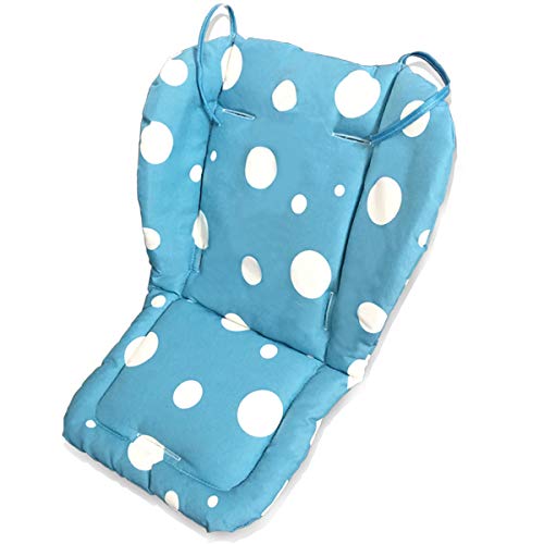 Fitzulam Cochecito Cojín Impermeable Trona de Bebé Sillón Acolchado Niño Asiento de Coche Infantil Almohadilla Transpirable Cochecito Transpirable Almohadilla Cochecito Infantil (Azul)