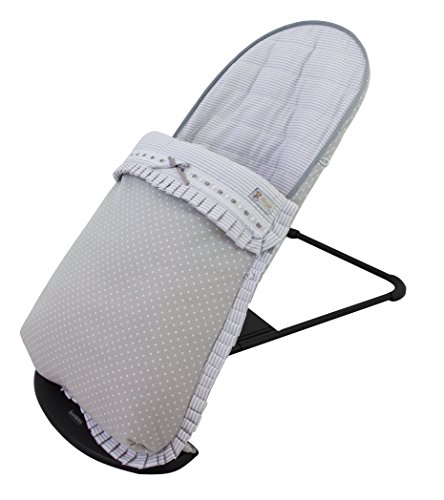 Funda y saco para hamaca babybjörn balance soft (sustituye tapicería original). Verona gris