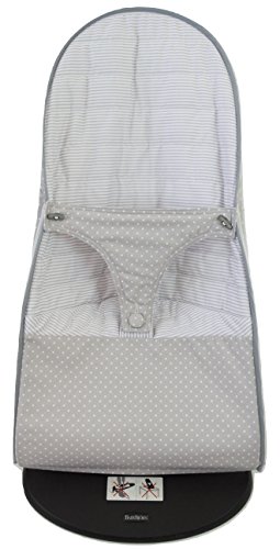 Funda y saco para hamaca babybjörn balance soft (sustituye tapicería original). Verona gris