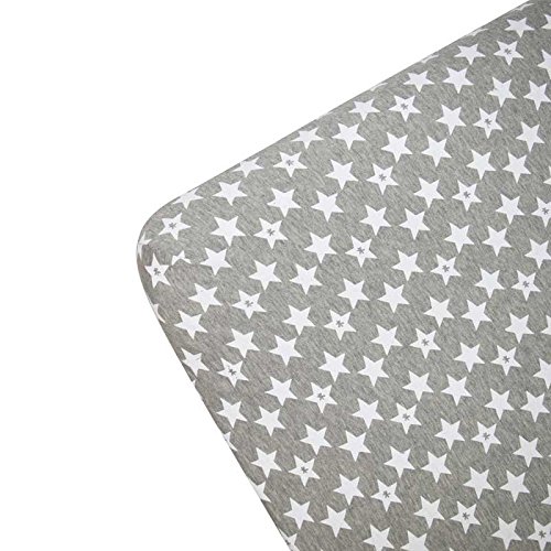 Fundas BCN® F12/93002 - Funda para Cambiador Bebe 80x50 CM. - De Algodón - Suave – Elástica Y Adaptable - Estampado Fun Vintage Star