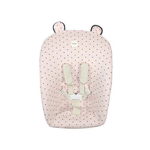 Fundas BCN® F130/4597 - Funda Stokke Tripp Trapp Newborn Set, de Algodón - Estampado Little Fun Peach