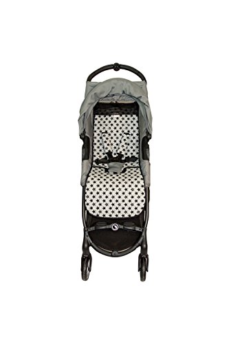 Fundas BCN ® - F160/9399 - Colchoneta Para Silla de Paseo BabyJogger ® Citymini Zip ® - Fun Black Star