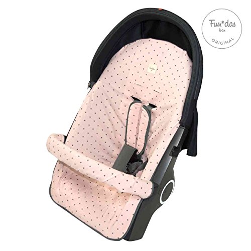 Fundas BCN ® - F35/4597 - Funda para silla de paseo Stokke Xplory, Crusi o Trailz ® - Little Fun Peach