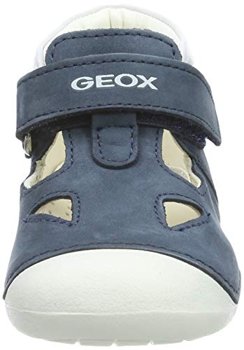 Geox B Tutim a, Zapatillas para Bebés, Navy/White C4211, 18 EU