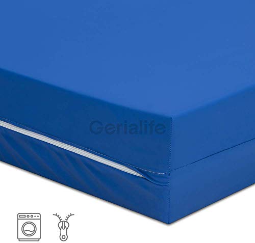 Gerialife® Colchón Geriátrico Hospitalario Articulado | 6 cm de Viscoelástica | Funda Sanitaria Impermeable (90x190)