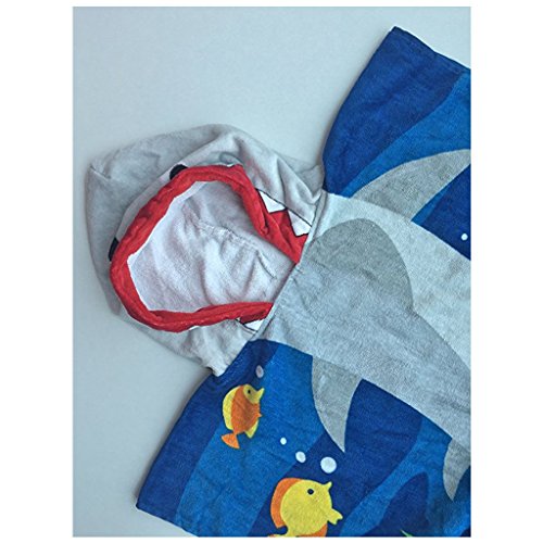 Gogokids Albornoz con Capucha para Niñas Niños - Toalla de baño 100% Algodón Absorbente Toallas para Bañera Playa Ropa de Dormir