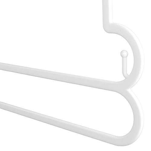 Hangerworld 15 Perchas 26cm para Niños Plástico Blanco Silueta Ideal para Conjuntos Tiendas de Ropa