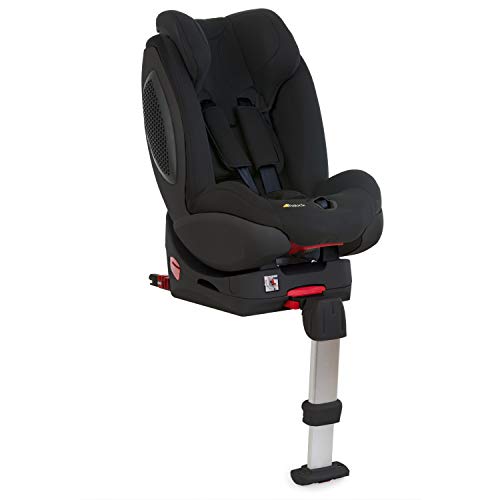 Hauck Varioguard Plus Reboard - Silla auto grupo 0/1 con base Isofix desde nacimiento hasta 18 kg, arnés de 5 puntos, espuma antichoque lateral, cabecero ajustable, posición de tumbado, negro