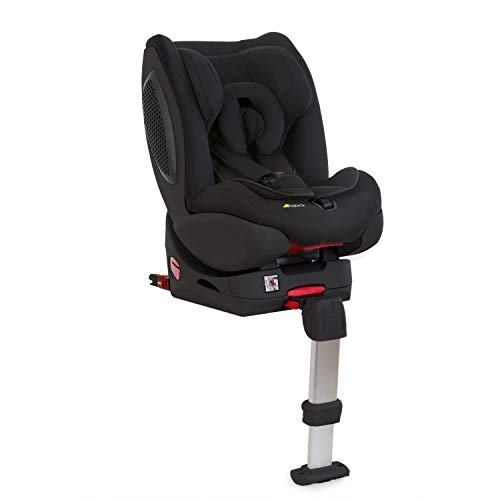 Hauck Varioguard Plus Reboard - Silla auto grupo 0/1 con base Isofix desde nacimiento hasta 18 kg, arnés de 5 puntos, espuma antichoque lateral, cabecero ajustable, posición de tumbado, negro