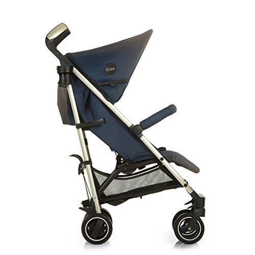 iCOO Pace - Silla de paseo de alta calidad iCOO Pace soporta hasta 25 kg con respaldo reclinable desde nacimiento, plegable y plano, ligero, chassis de aluminio, portavasos, cesta grande, beige