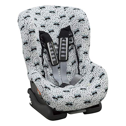 JANABEBE Funda Universal para Silla de Coche Grupo 1-2-3 Raccoon