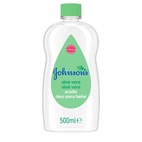 Johnson's Baby Aloe Vera Aceite, hidrata y nutre al instante - 1 x 500 ml