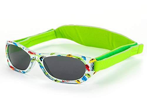 Kiddus Gafas de sol Baby para bebés, NIÑOS Y NIÑAS, desde 0 meses a 2 años, 100% protección UV, MUY CÓMODAS gracias a la SUAVE banda ajustable, el regalo ideal para recién nacidos.