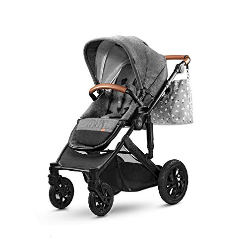 Kinderkraft Carrito Bebé 2 Piezas PRIME 2020, Silla de Paseo, Capazo, Gris