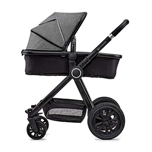 Kinderkraft Carrito Bebé 2 Piezas VEO, Silla de Paseo, Capazo, 0 a 13 kg, Negro