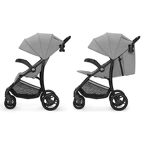 Kinderkraft Silla de Paseo Ultraligera CRUISER, Ruedas de Goma, Suspensión, Gris