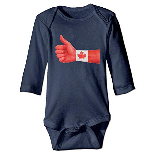 Klotr Mameluco Bebé, Canada Pijama de Algodón Mameluco Niñas Niños Pelele Mono Manga Larga Trajes