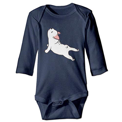 Klotr Mameluco Bebé, Yoga Dog Pijama de Algodón Mameluco Niñas Niños Pelele Mono Manga Larga Trajes