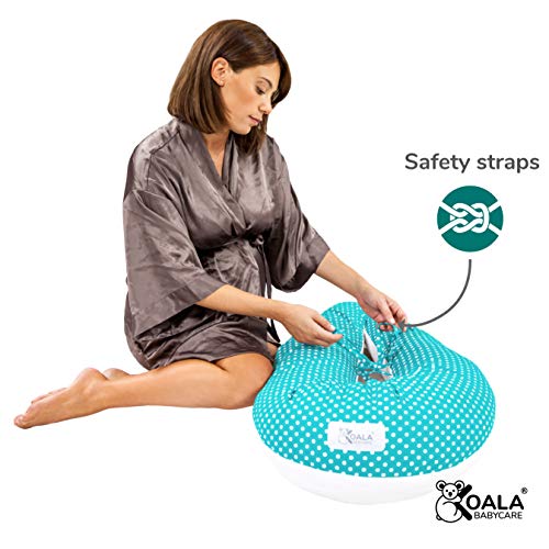 Koala Babycare® Almohada para Embarazadas para Dormir Cojin Lactancia –Soporte del cuerpo de la mama y del bebé – Para bebe que puede ser utilizado como cuna y reductor de cuna - KHUGS