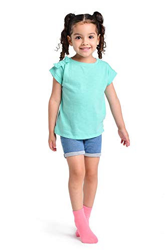 LA Active Calcetines Deportivos Antideslizantes - 6 Pares - Bebé Niño Pequeño Infante Recién Nacido Chicos Chicas Anti Deslizante/Patinazos (Niñas, 12-36 Meses)