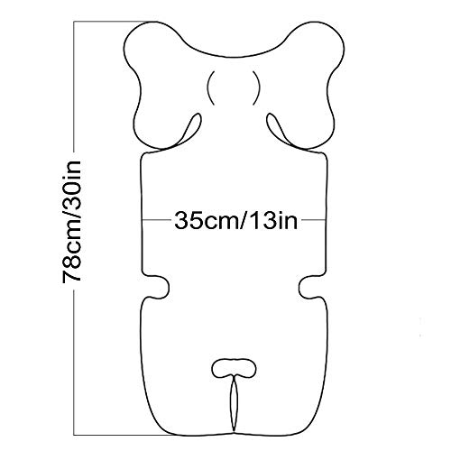 laamei Cojín Reductor Universal de Algodón para Silla de Coche, Silla de Paseo, Capazo Protector de Cuerpo para Coche