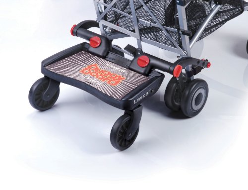 Lascal 2830 - Buggy Board Mini - Tabla con ruedas para carrito, color negro