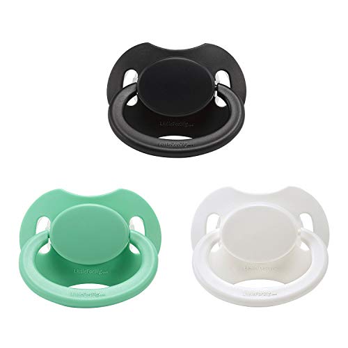 littleforbig bigshield Gen 2 adultos tamaño chupete chupete bigshield 3 Paci), color blanco, verde, negro