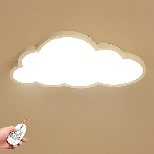 Luz de techo LED Ultra-delgada 5 cm Nubes creativas Lámpara de techo Luz de techo del dormitorio Luz de techo para niños y niñas Lámpara de dormitorio de dibujos animados de techo (Regulable)