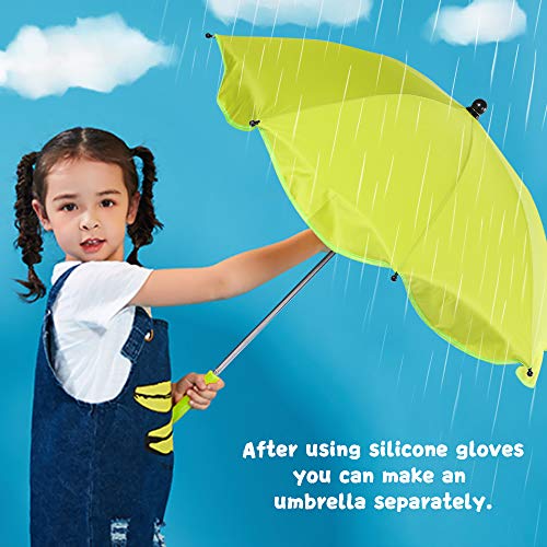 Luzoeo Sombrilla Universal Carrito de Bebé Paraguas Sombrilla Parasol para Cochecito Silla de Paseo 360 Grados Ajustable con UV Protección el Bebés y Niños