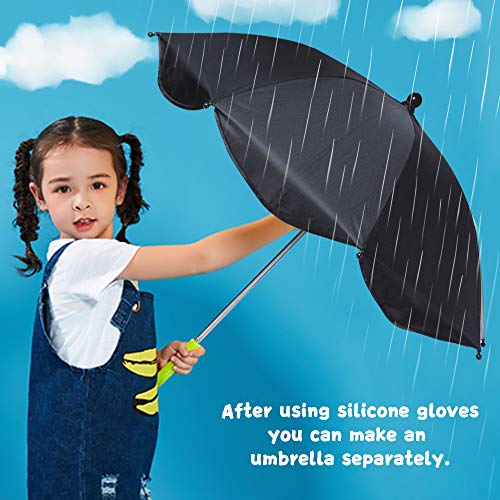 Luzoeo Sombrilla Universal Carrito de Bebé Paraguas Sombrilla Parasol para Cochecito Silla de Paseo 360 Grados Ajustable con UV Protección el Bebés y Niños