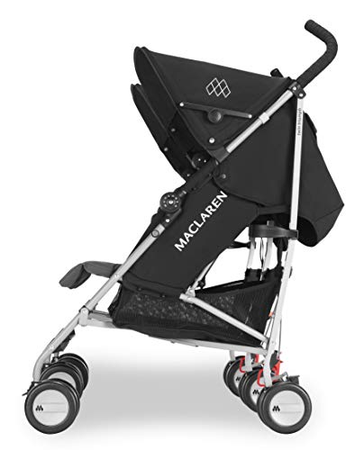 Maclaren Twin Triumph Silla de paseo doble - ligera, de los 6 meses hasta los 50kg, encaja a través de la mayoría de las puertas, Capota extensible con UPF 50+