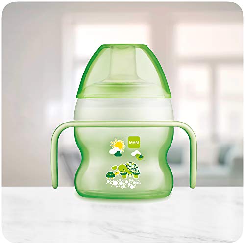 MAM 670183 taza de aprendizaje, por goteo, los niños, 150 ml, verde (grün)