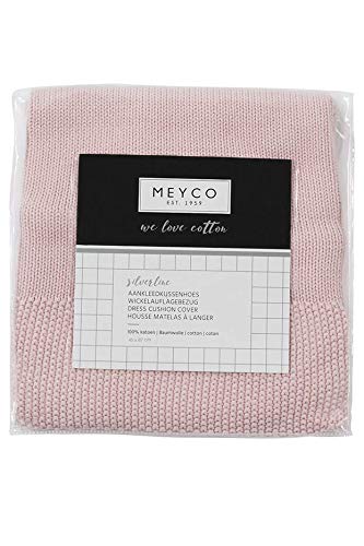 Meyco 2763052a Knots Altrosa - Funda para cambiador (2 piezas, 100% algodón, 45 x 70 cm)