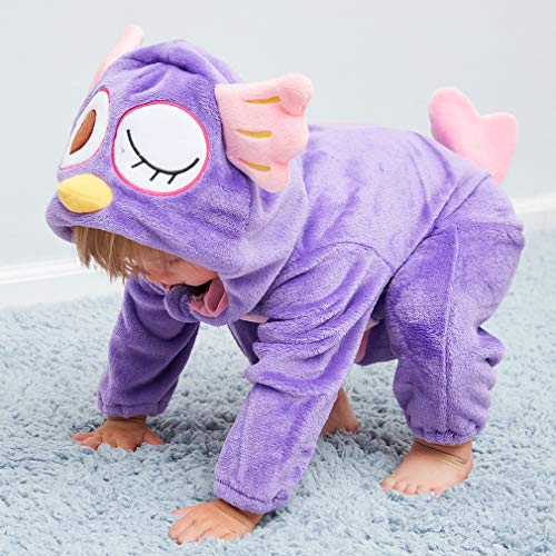 MICHLEY Bebé Ropa Niños Niñas Pijama Disfraces Primavera Franela Traje Animales Pelele maotouying-90cm