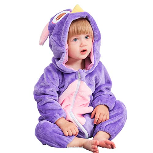 MICHLEY Bebé Ropa Niños Niñas Pijama Disfraces Primavera Franela Traje Animales Pelele maotouying-90cm