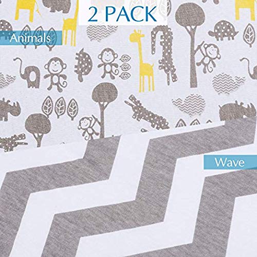 Momcozy Sábana Minicuna 75x33cm/80x46cm Ajustable para Colchón Capazo/Carro/Cochecito de bebé para Niños y Niñas, de 100% Algodón, Elástico se Adapta a Julius Zöllner, Träumeland, Alvi, FabiMax