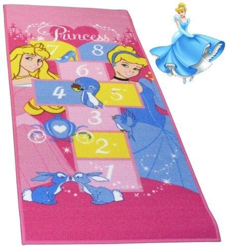 Monbeautapis 15256 Disney Princesses Marelle Alfombra Poliamida 140 x 67 cm, Multicolor