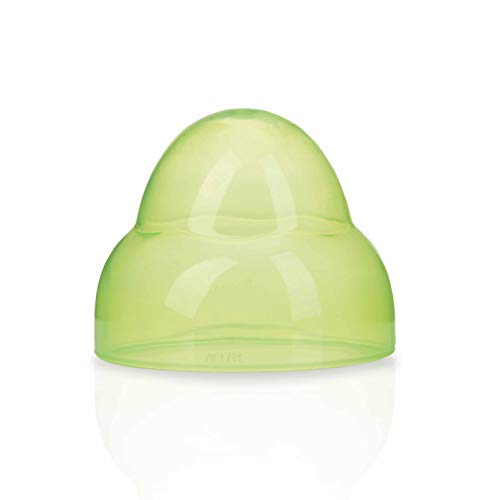 Nuby ID92181GREEN - Biberón de boca ancha colorido, 6+ m, 240 ml, color verde