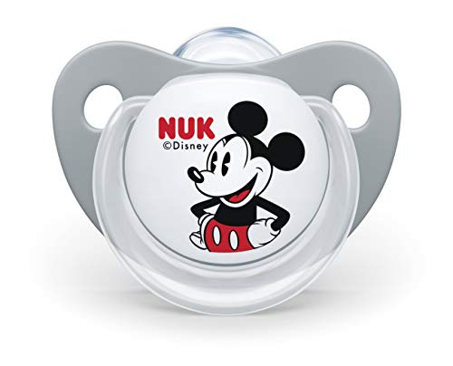 NUK 10176178 Disney - Chupete de silicona, diseño de Winnie the Pooh gris gris Talla:6-18 Monate