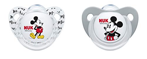 NUK 10176178 Disney - Chupete de silicona, diseño de Winnie the Pooh gris gris Talla:6-18 Monate