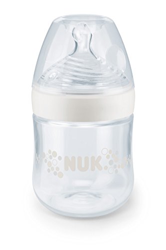 NUK 10252131 Nature Sense - Kit de lactancia con bomba para leche y botellas, color blanco