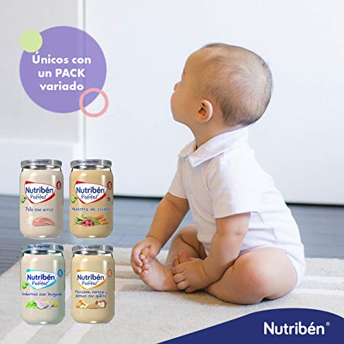 Nutribén Nutribén- Packs De Potitos Variados De Carne, Pesacdo Y Fruta (2X4) 8X235 Gr. 8 Unidades 1880 g